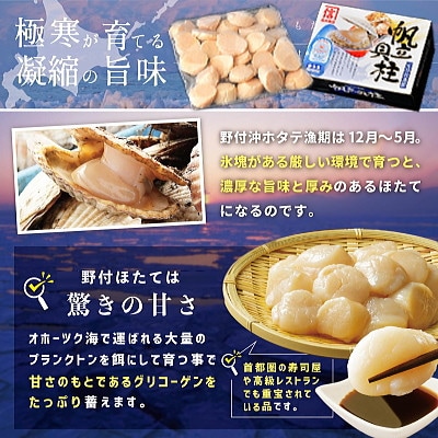 【3Dフリーザー冷凍!】刺身用 ほたて貝柱 800g (約20玉-30玉入) 北海道野付産 冷凍