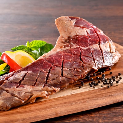 豪快 牛肉 ハラミ 一本漬け 1kg(500g×2) バーベキュー や ハラミステーキ にピッタリ