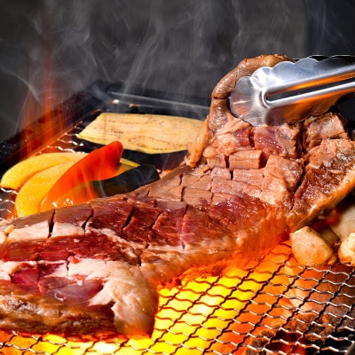豪快 牛肉 ハラミ 一本漬け 1kg(500g×2) バーベキュー や ハラミステーキ にピッタリ
