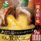 【一流名店の味】大人の贅沢ハンバーグ 牛肉100% あふれるゴーダチーズ入り9個 北海道別海牛 冷凍