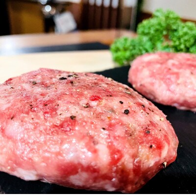 【毎月定期便】別海牛チョップドインハンバーグ(特製赤ワインソース)100g×12個全10回