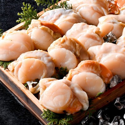 ホタテ貝柱1kg むき身(500g×2) 北海道野付産 冷凍で小分け 下処理済　バター焼きや海鮮鍋