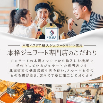 【本格ジェラート専門】大人気店の北海道 贅沢ジェラートセット ショコラミルク 8個 アイス好きにも