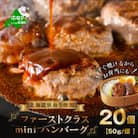 忙しい朝に大活躍!ファーストクラス 贅沢ミニハンバーグ 20個セット 北海道 別海牛使用  冷凍