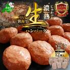 【毎月定期便】熟成 生ハンバーグ 1.8kgセット 北海道 別海牛 150g×12個 個包装全3回