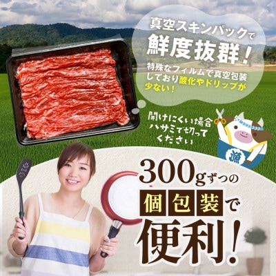やわらか赤身スライス 北海道別海牛 600g(300g×2)