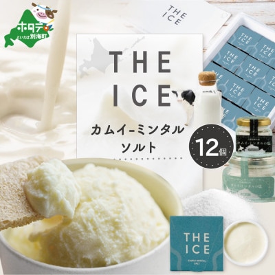 【THE ICE】アイスクリームセット12個 カムイミンタルソルト 北海道別海町 厳選生乳のみ使用