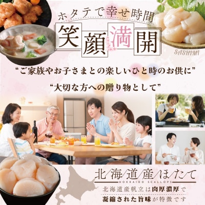 北海道 ホタテ大 貝柱800g 玉冷 刺身用 生食用 冷凍大粒ホタテ 海鮮丼やホタテフライもおススメ