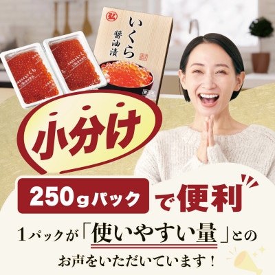 贅沢いくら丼 3杯分 鮭いくら醤油漬け250gパック