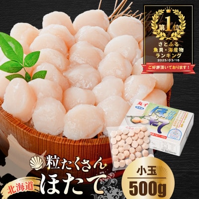 訳あり ほたて貝柱 500g 北海道産 刺身用 粒沢山 小玉 不揃い ほたて刺身用 冷凍帆立貝柱