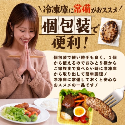 レンジOK 板焼き ハンバーグ 12個 セット 湯煎 レンジ 個包装 冷凍 北海道 別海町産牛入り