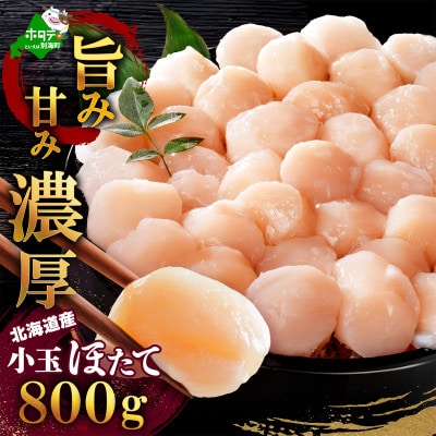 訳あり 小玉 ほたて貝柱 800g 刺身 生食用 粒たくさん 4S～7Sバラエティサイズ