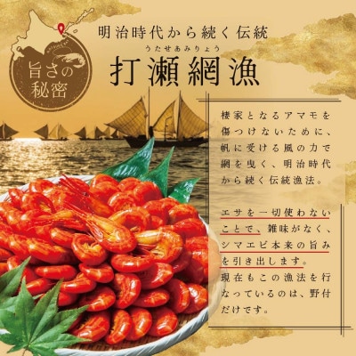 天然 北海シマエビ 1kg(500g×2) Lサイズ 北海道野付産 ボイル済 大サイズ