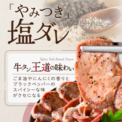 熟成 牛タン 焼肉用 大満足1.2kg やみつき塩だれ タン塩 牛タン厚切りスライス ふるさと納税