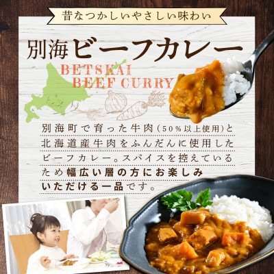 北海道 別海ビーフカレー レトルト 2人前 計400g(200g×2箱) 別海町産牛入りレトルト食品