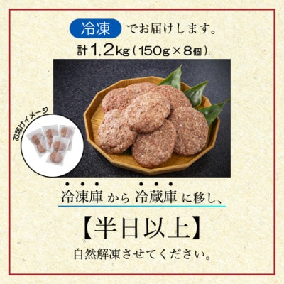 北海道別海町産牛肉使用 別海プラウド ビーフハンバーグ・ビーフ&ポークハンバーグ 150g×各4個