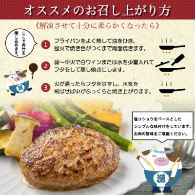 北海道別海町産牛肉使用 別海プラウド ビーフハンバーグ・ビーフ&ポークハンバーグ 150g×各4個