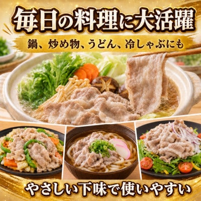 豚肩肉 しゃぶしゃぶ用 2.5kg(小分け250g×10)ほたて出汁味 北海道産豚肉