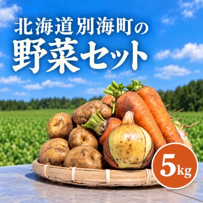 訳あり 野菜詰め合わせセット 約5kg 北海道別海町産  毎日使える じゃがいも玉ねぎにんじんセット