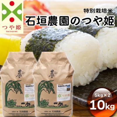 石垣農園の特別栽培米 つや姫 10kg 令和7年産 2025年産 ブランド米