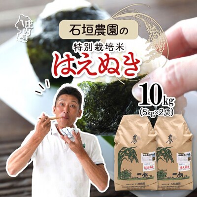 石垣農園の特別栽培米 はえぬき 10kg 令和7年産 2025年産 ブランド米