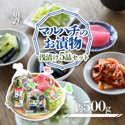 【9/30受付終了】マルハチのお漬物　浅漬け5品セット