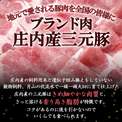 ＜8月中旬発送＞庄内三元豚6か月定期便!(入金期限:2025.7.25)