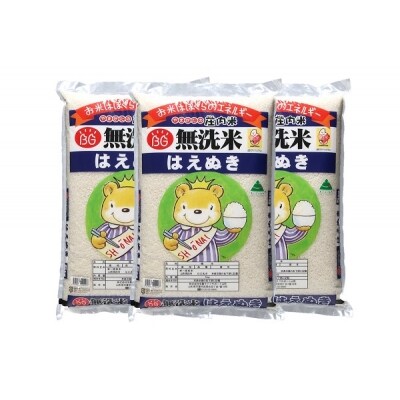 【新型コロナ支援】令和元年産 庄内町産はえぬき無洗米15kg