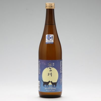 鯉川酒造「恋の川」純米酒　満月と猫ラベル(720ml×1本)
