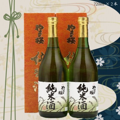 やまと桜「純米酒」720ml×2本 日本酒 地酒 老舗酒蔵 山形 庄内町