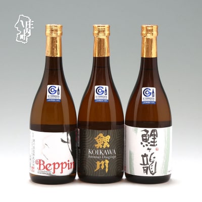 鯉川酒造 純米大吟醸 辛口 飲み比べセット 720ml×3本 日本酒 地酒 1725年創業