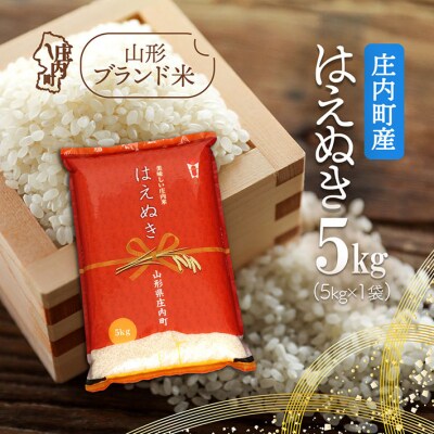 庄内町産 はえぬき 5kg 令和7年産 2025年産 ブランド米