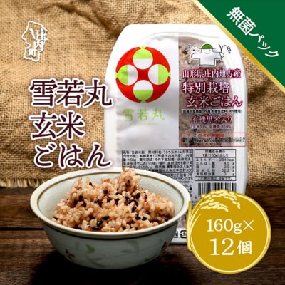 雪若丸 玄米パックごはん 12個