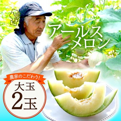 【R8.8月より順次発送】アールスメロン 大玉2玉(入金期限:2026.7.20)