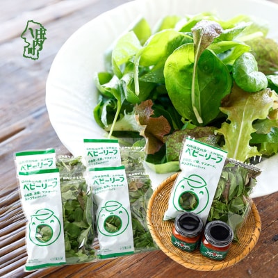 庄内産 ベビーリーフミックス 40g×8袋 土耕栽培 サラダ スムージー 若葉 野菜 生野菜 新鮮