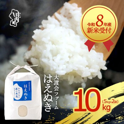 【新米受付】渡會さんのうまい米!はえぬき10kg【10月より順次発送】