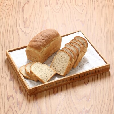 山形県庄内産ゆきちから100%　全粒粉食パン　2本