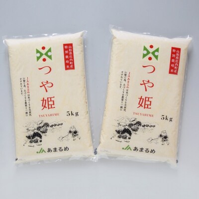 JAあまるめ 山形県庄内町産 特別栽培米つや姫 10kg 5kg×2袋 令和7年産 2025年産