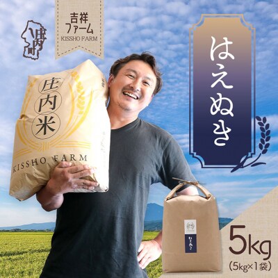 吉祥ファーム はえぬき 5kg 令和7年産 2025年産 ブランド米