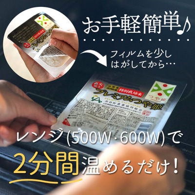 【6か月定期便】プレミアムつや姫 パックご飯 36個【6月中旬発送】