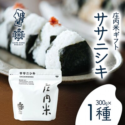 山形庄内かめこめプロジェクト 庄内米ギフト ササニシキ 300g×1袋 令和7年産 2025年産