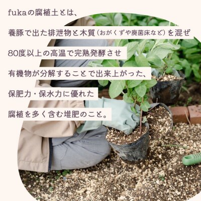 fuka 腐植土 7L×1袋 小袋 国産 完熟発酵 堆肥 有機堆肥 高温発酵 保肥力 保水力