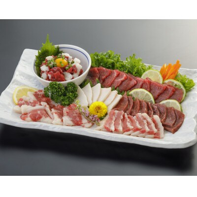 【熊本と畜】桜屋 馬刺し6種 540g(合志市)