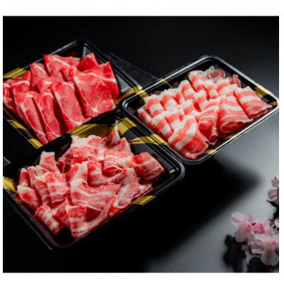 【毎月定期便】花びら馬刺し3種300g 専用醤油1本(合志市)全6回