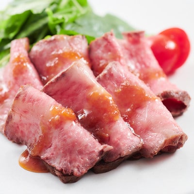 炭火焼肉にくたらし　熊本県産黒毛和牛のとろ生ローストビーフ200g(専用タレ付)