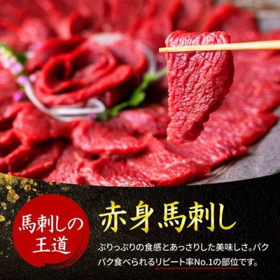 赤身馬刺しセット 合計約500g 50g×10パック(合志市)