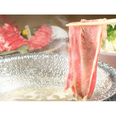 あか牛赤身モモスライスセット(あか牛モモスライス400g あか牛のたれ200ml付き)(合志市)