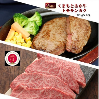 【毎月定期便】【GI認証】くまもとあか牛 食べ比べ Fセット(合志市)全3回