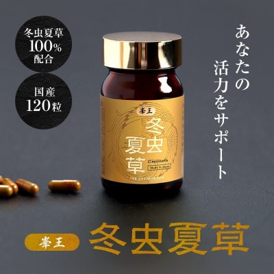 【毎月定期便】【峯王】冬虫夏草(24.6g(205mg×120粒))全12回