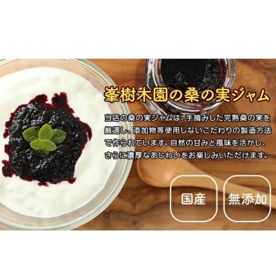 【毎月定期便】桑の実ジャム 食べくらべセット 2個入(発酵桑の実ジャム×1・桑の実ジャム×1)全3回